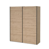 SCHIEBETÜRENSCHRANK, Como, Eiche, Holzwerkstoff, 179 x 67 x 221 cm - Eichefarben, Holzwerkstoff (179/221/67cm) - ebuy24