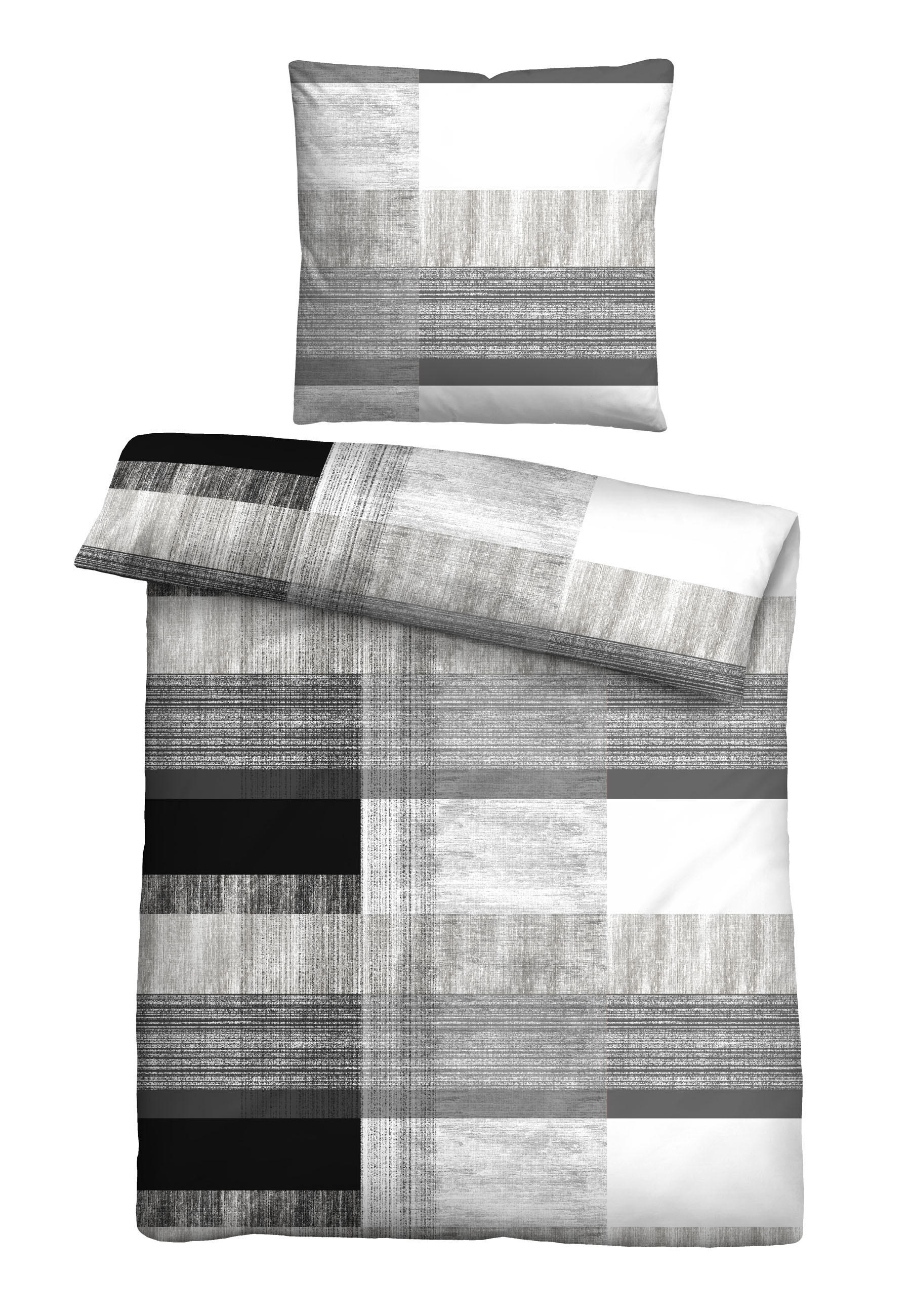 Castell Bettwäsche-Garnitur Silber 155x220 cm