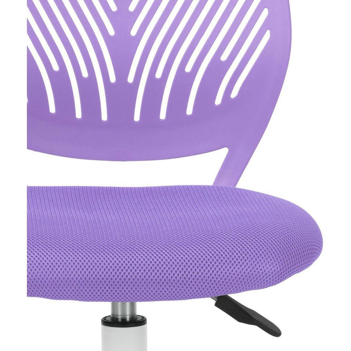 BÜROSTUHL 2er Set Lila Verstellbar Ergonomisch - Lila, Textil (38.5/75/40cm)