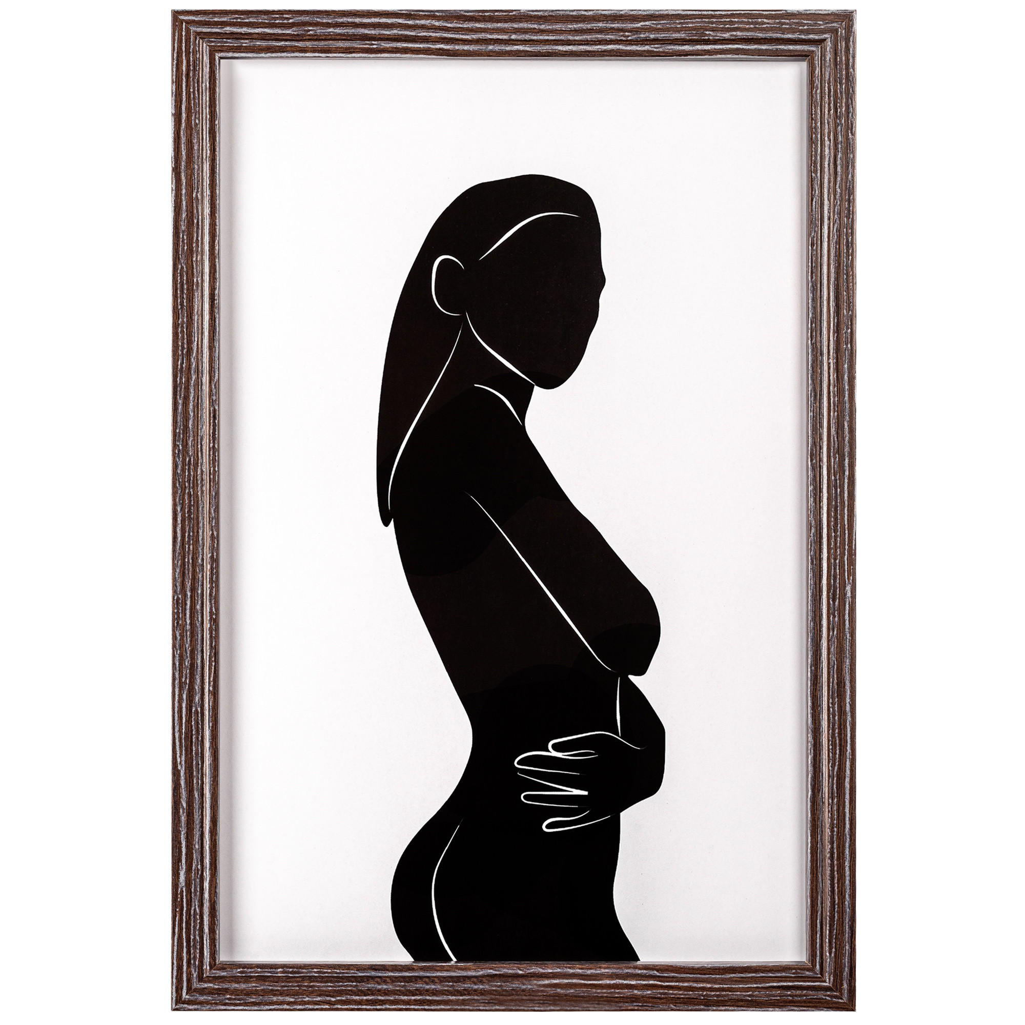 BILDERRAHMEN Ilo Holzrahmen 20x30 cm, D'BRAUN, Lady - Dunkelbraun, Holzwerkstoff (32/22cm) - walther design