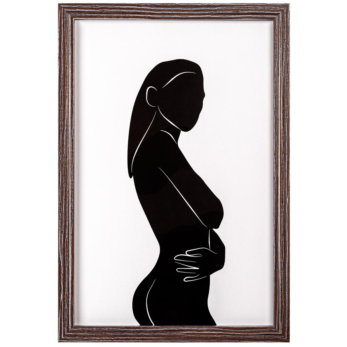 BILDERRAHMEN Ilo Holzrahmen 20x30 cm, D'BRAUN, Lady - Dunkelbraun, Holzwerkstoff (32/22cm) - walther design