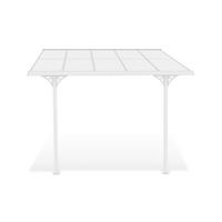 PERGOLA / CARPORT Kleo Weiß 3m x 3m - Weiß, Metall (313/270/300cm) - Cazeboo