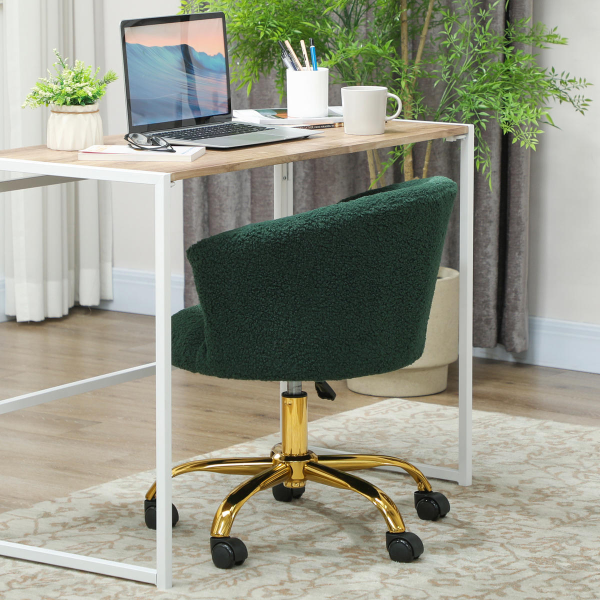 DREHSTUHL DE-11762 ergonomisch höhenverstellbar Grün - Grün, Textil (56/76/58cm) - ComfortXL