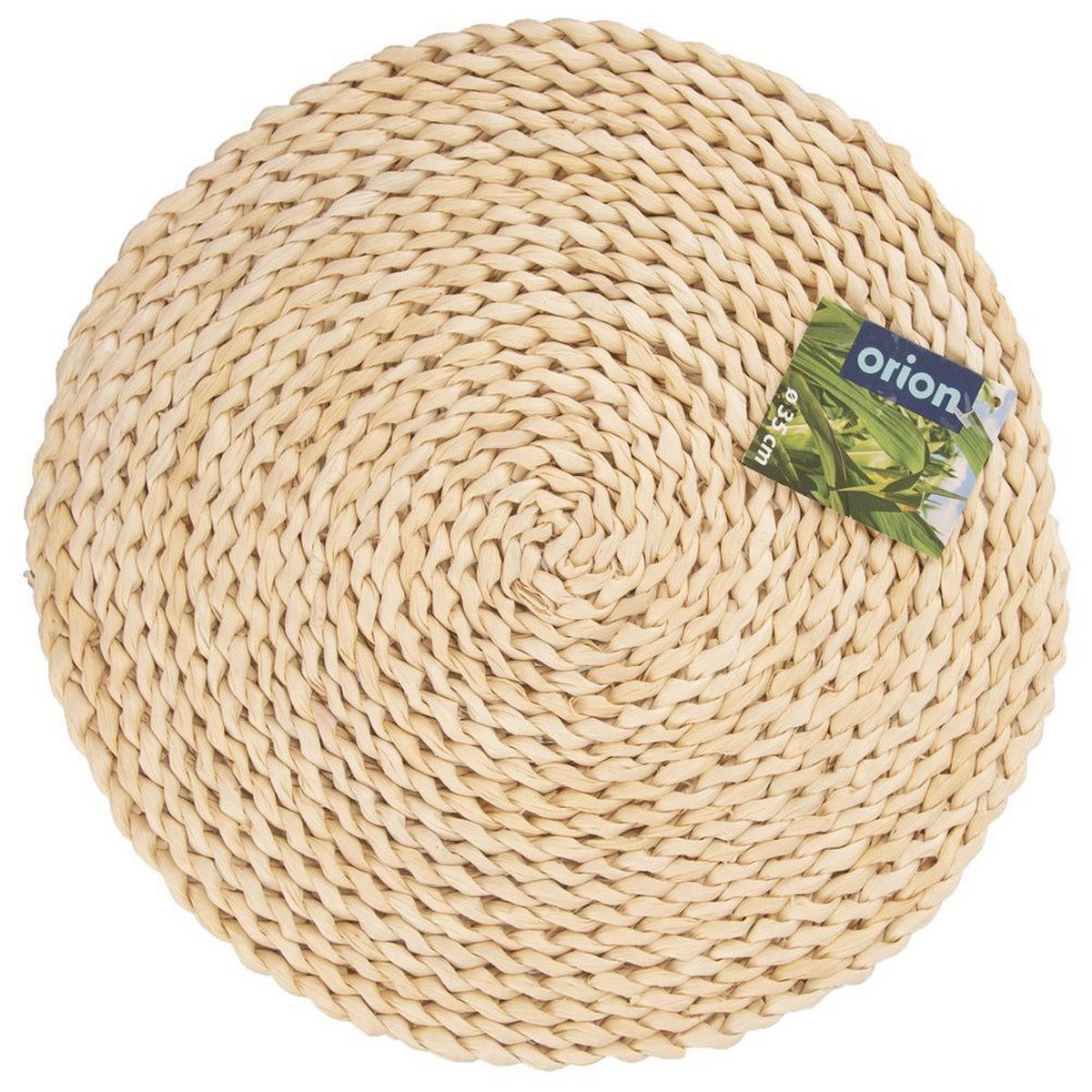 TISCHSET RUND, Maisblatt, natur, Ø 35 cm - Naturfarben, Holz (35cm) - Orion 