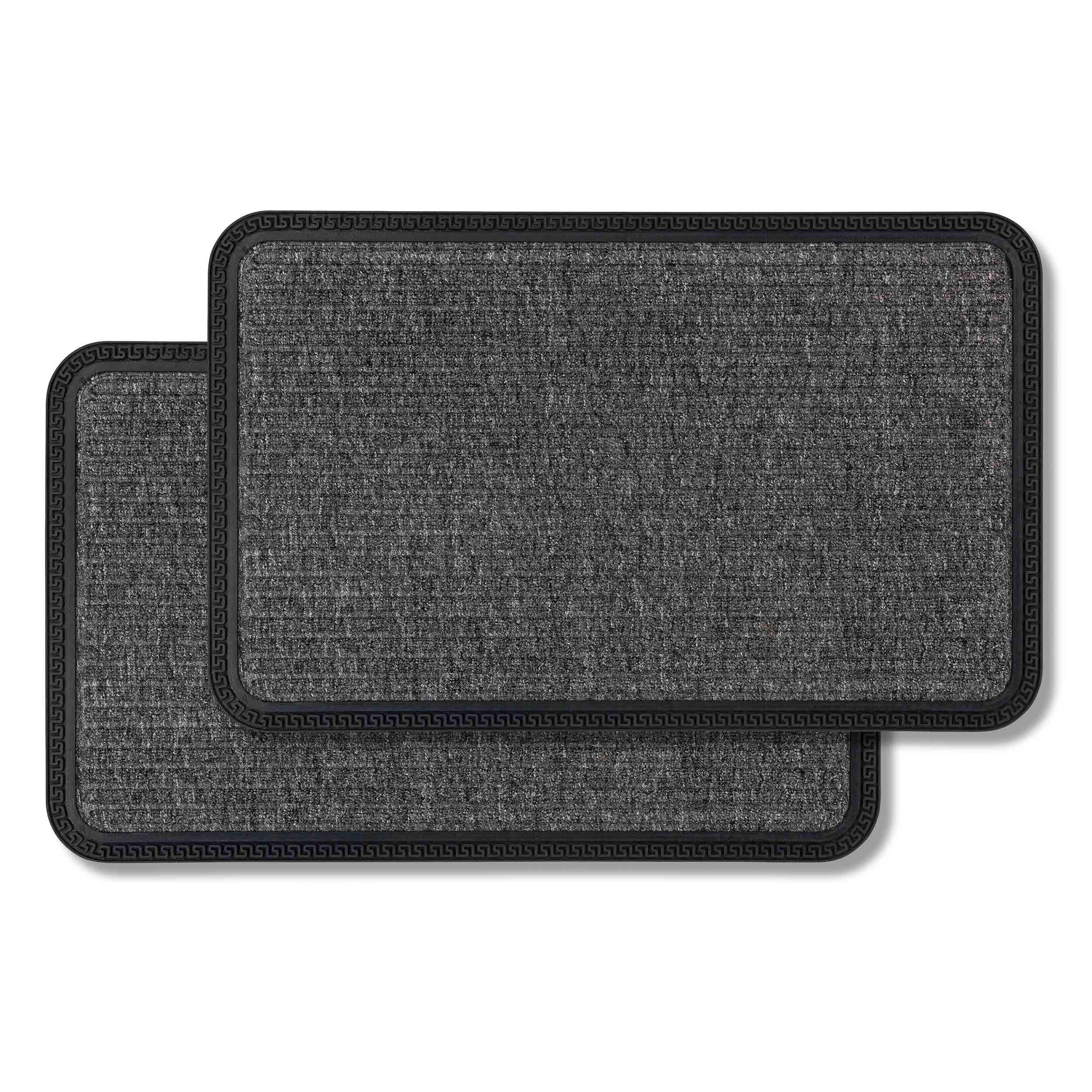 FUSSMATTE AUßEN BORDER STAR 2ER SET - Grau, Textil (40/60cm) - Astra