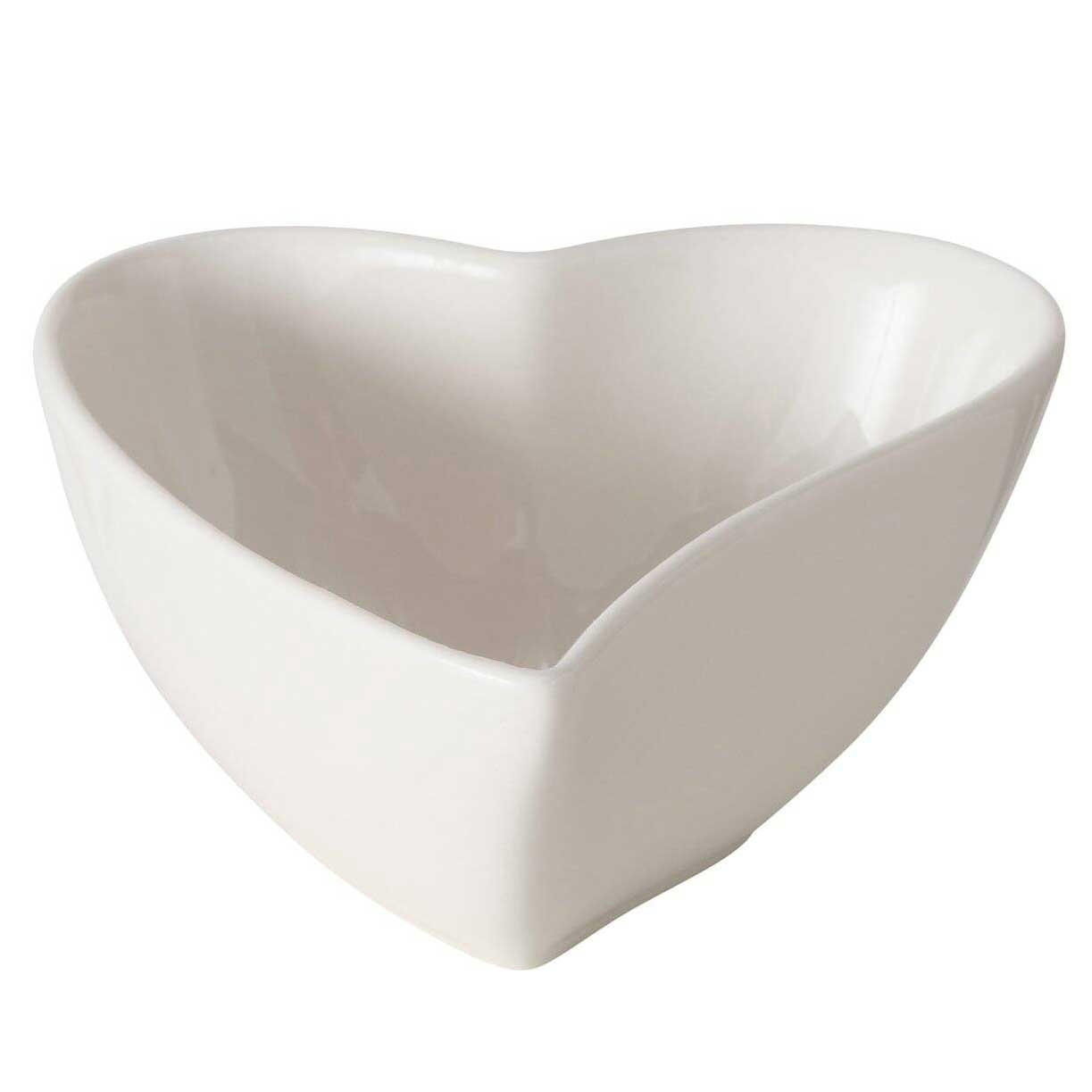 SCHALE Linora - Weiß, Keramik (5cm) - Boltze Home
