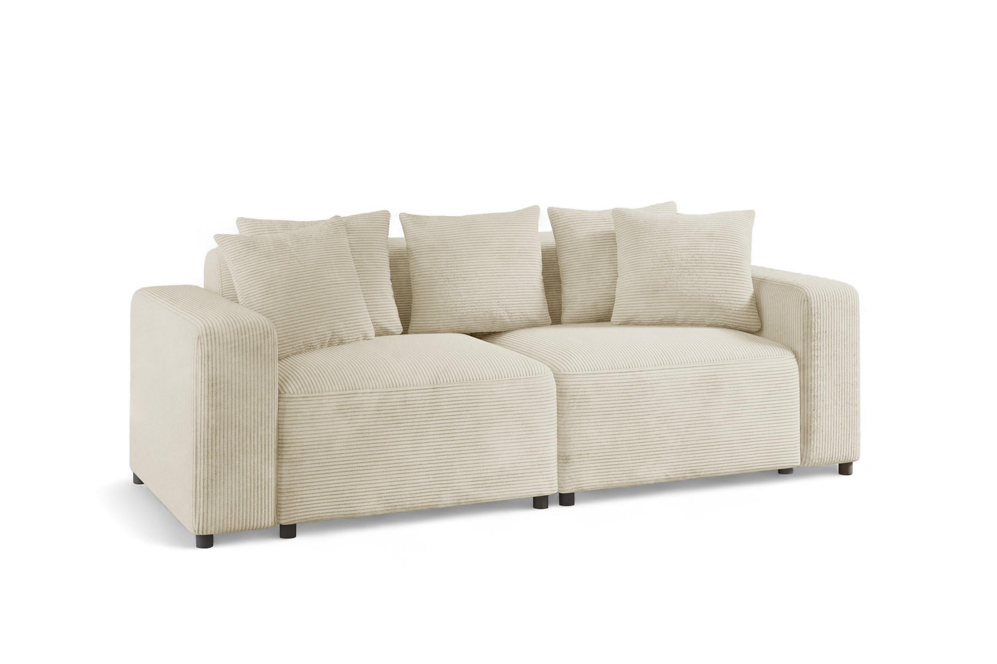 SOFA Megan 2-sitzer In Poso - Creme, Holzwerkstoff/Textil (236/75/98cm) - Fun Möbel