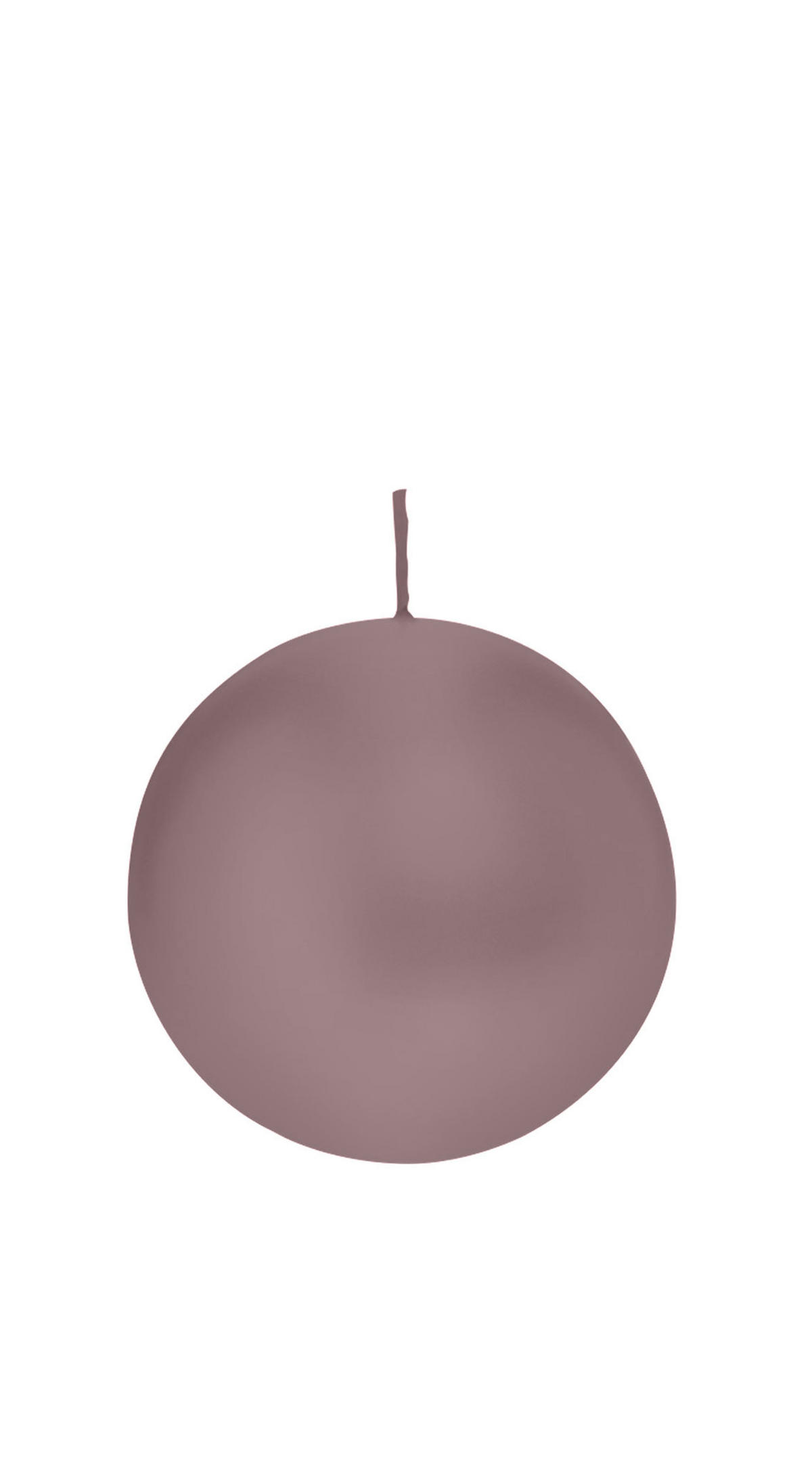 KUGELKERZEN Mauve Lila Ø 80 mm, 6 Stück - Mauve, Paraffin (8/8/8cm) - Wiedemann Kerzen