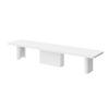 ESSTISCH rechteckig ausziehbar XXL Weiß matt 160/100/75 cm - Weiß, Holzwerkstoff (100/160/75cm) - designimpex