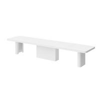 ESSTISCH rechteckig ausziehbar XXL Weiß matt 160/100/75 cm - Weiß, Holzwerkstoff (100/160/75cm) - designimpex