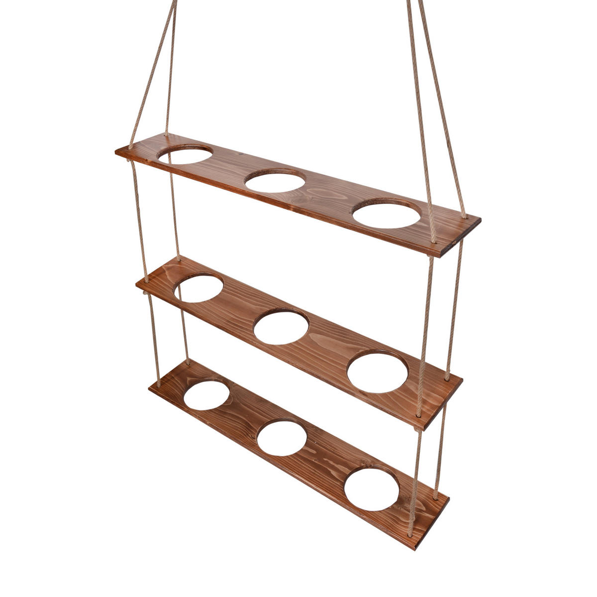 WANDREGAL Nakskov - Kieferfarben, Holz (90/105/17cm) - [en.casa]