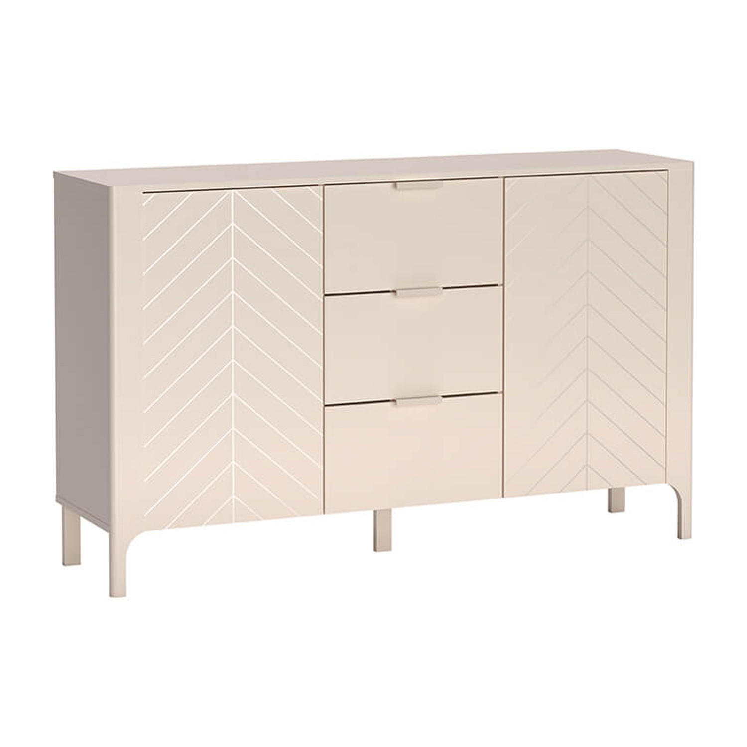KOMMODE Malumi MM-1 153 x 95 x 40,5 cm Kaschmir - Kaschmir, Holzwerkstoff/Metall (153/95/40.5cm) - Koseto