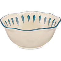 BEILAGENSCHALE Domitilla Nachtblau - Multicolor, Keramik (15cm) - Rose & Tulipani