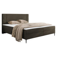 BOXBETT Portes - H3 - Schwarz/Braun, Holzwerkstoff/Textil (140/200cm) - MIRJAN24