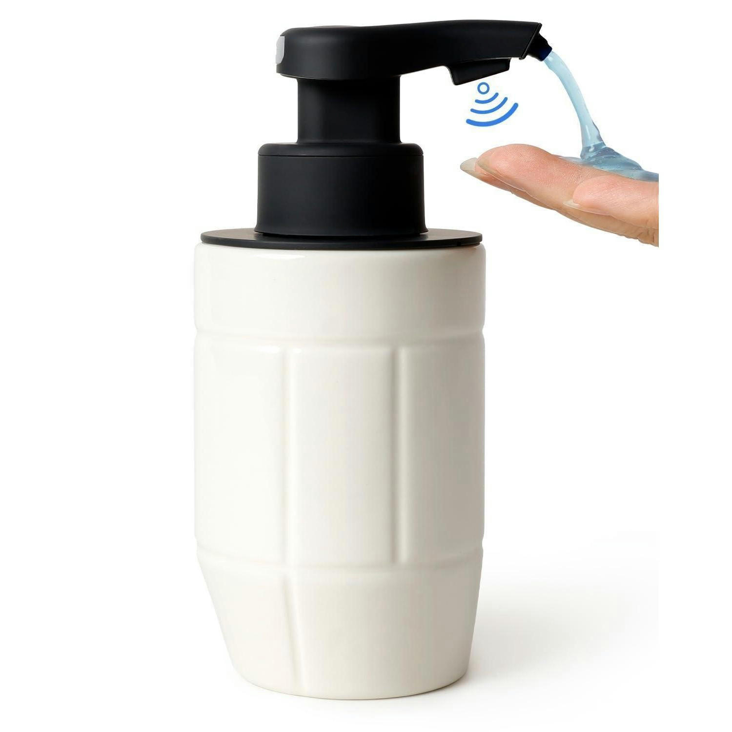 SEIFENSPENDER Automatisch Keramik Weiß 320ml - Weiß, Keramik (6.5/17/9.5cm)
