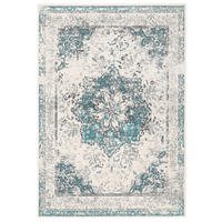 DESIGNER TEPPICH POP-VINTAGE - Blau/Creme, Textil (200/290cm) - Pergamon