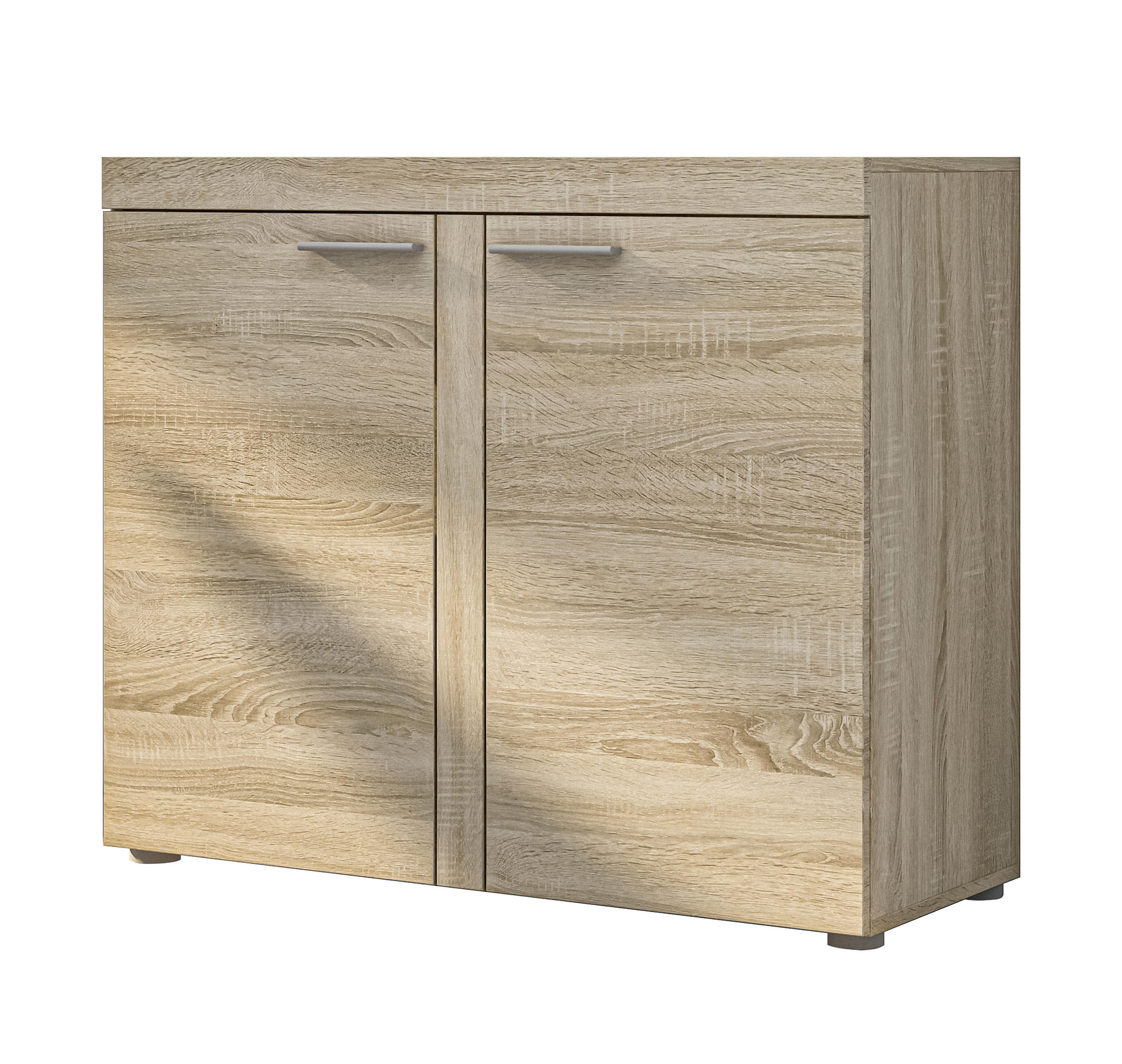 SIDEBOARD Spacoro 2D Sonoma 97,2/82/40,3 cm – Schmale Kommode Eleganz für Ihr Zuhause - Beige, Holzwerkstoff/Kunststoff (97/82/40cm) - AX Living