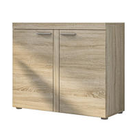 SIDEBOARD Spacoro 2D Sonoma 97,2/82/40,3 cm – Schmale Kommode Eleganz für Ihr Zuhause - Beige, Holzwerkstoff/Kunststoff (97/82/40cm) - AX Living