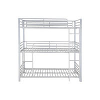 ETAGENBETT - 3 Personen - Metall - Silberfarben - - Silberfarben, Metall (90/190cm) - Vente-Unique