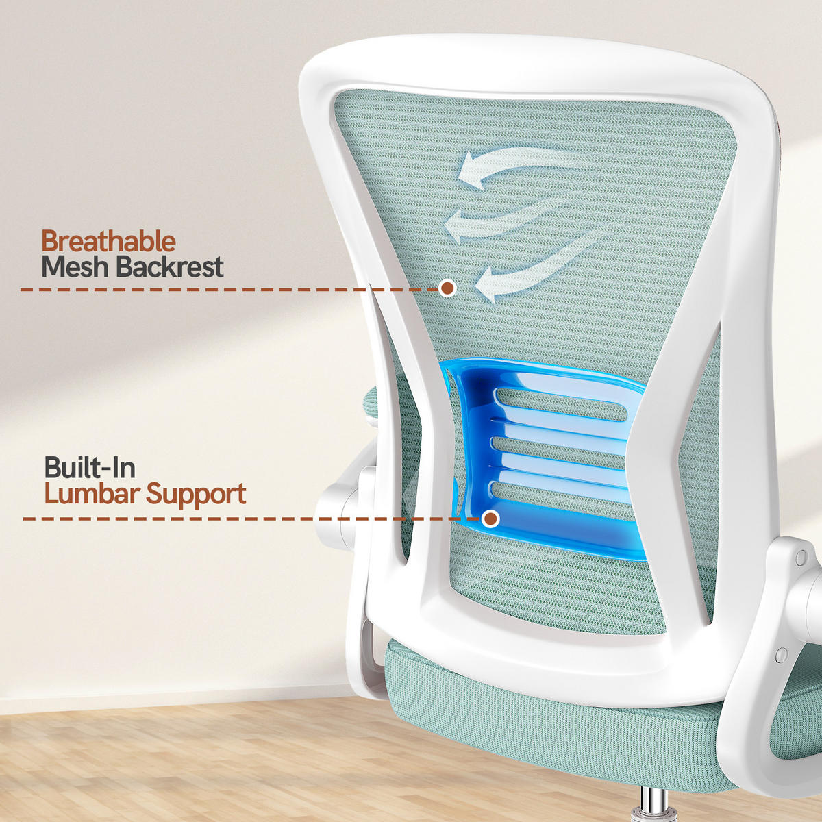 DREHSTUHL Netzbespannung Sitzkomfort Grün - Grün, Metall (23/52/62cm) - Rattrix