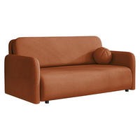 SCHLAFSOFA Viva Sun IV - Schwarz/Orange, Holz/Textil (170/85/103cm) - MIRJAN24