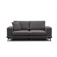 SOFA MEDIOLANE 2,5-Sitzer, graphitfarben - Graphitfarben, Holzwerkstoff/Textil (203/87/96cm) - Courtois Laville