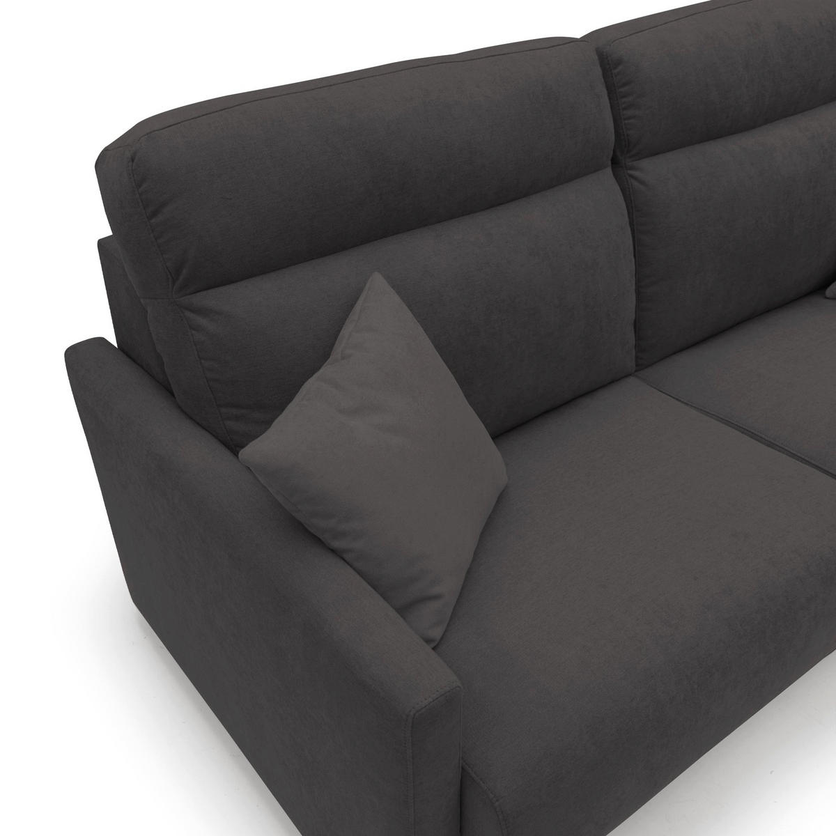SCHLAFSOFA Margot - Schwarz, Textil (196/102/97cm) - Divani.store