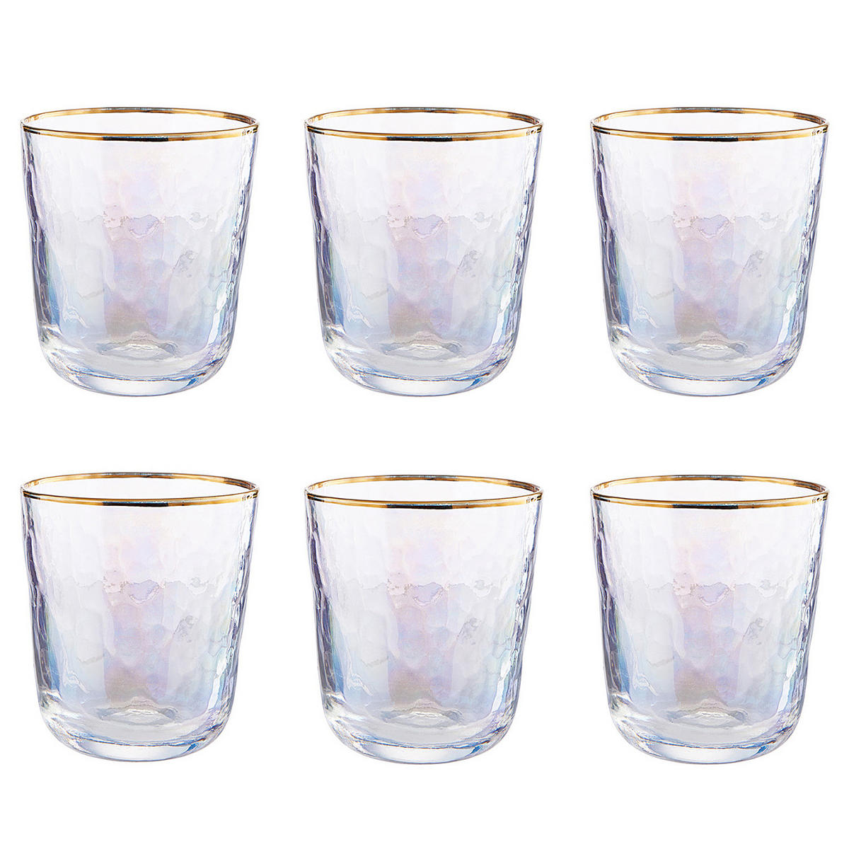 TRINKGLAS (6er Set) Smeralda - Transparent, Glas (0.28L) - BUTLERS