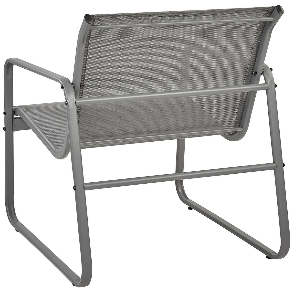 LOUNGE SET 4-Sitzer Metal grau Barrea - Grau, Metall - Beliani