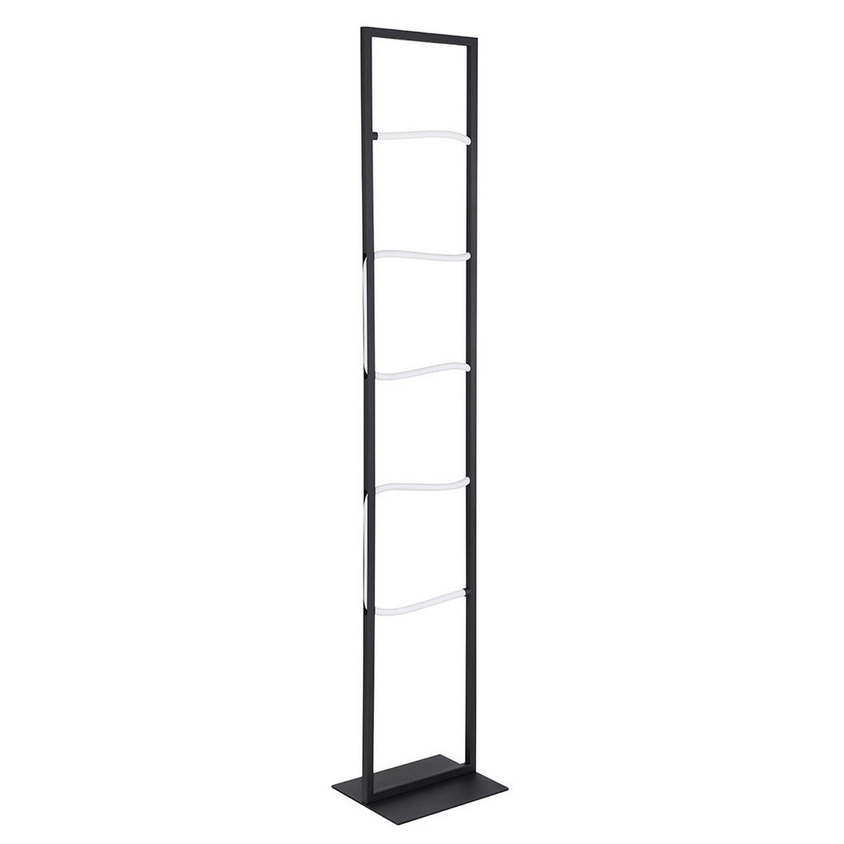 LED STEHLEUCHTE KAIA Schwarz Metall Aluminium - Schwarz, Metall (25/20/135.4cm) - Globo Lighting