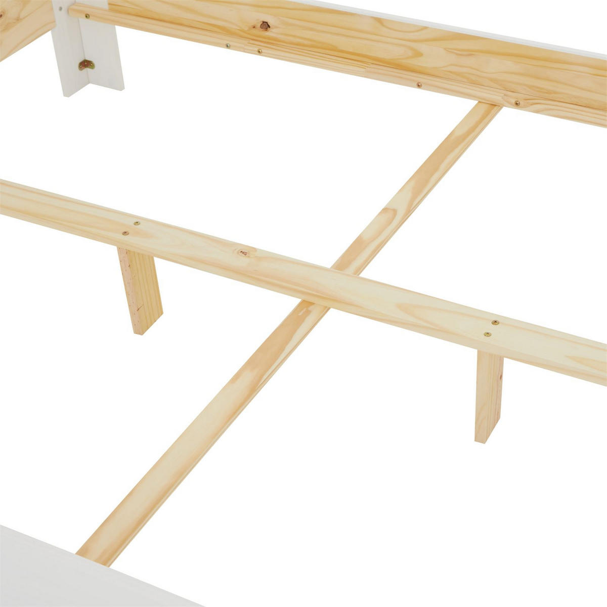 MASSIVHOLZBETT THOMAS 140x190 cm weiß - Weiß, Holz (140/190cm) - IDIMEX