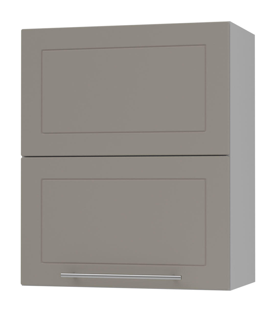 KÜCHENHÄNGESCHRANK Kvantum W8B/60 Beige Matt / Grau Matt 60 / 32,5 / 72cm - Beige/Grau, Holz/Holzwerkstoff (60/72/32.5cm) - Feldmann-Wohnen