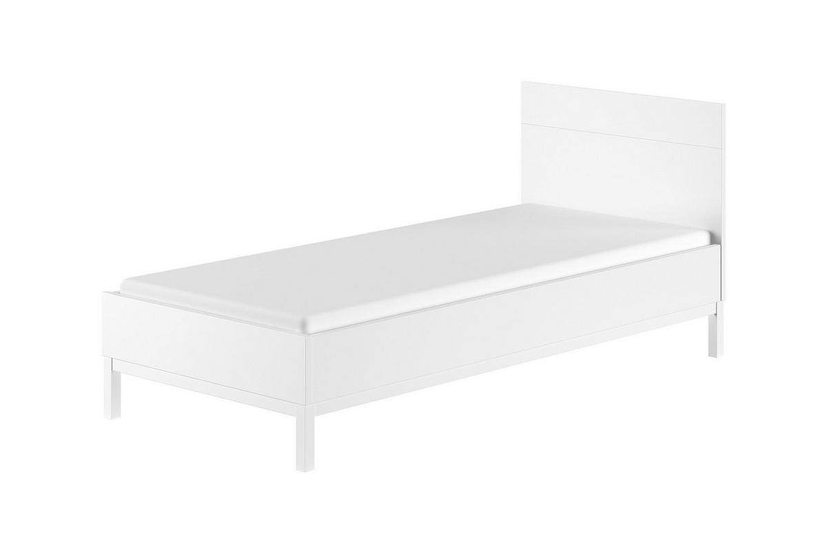 KINDERZIMMER SET Keely Kiefer weiß Einzelbett Nachtkonsole Schrank - Weiß, Holz (58/196/149cm) - 58aufmkessel