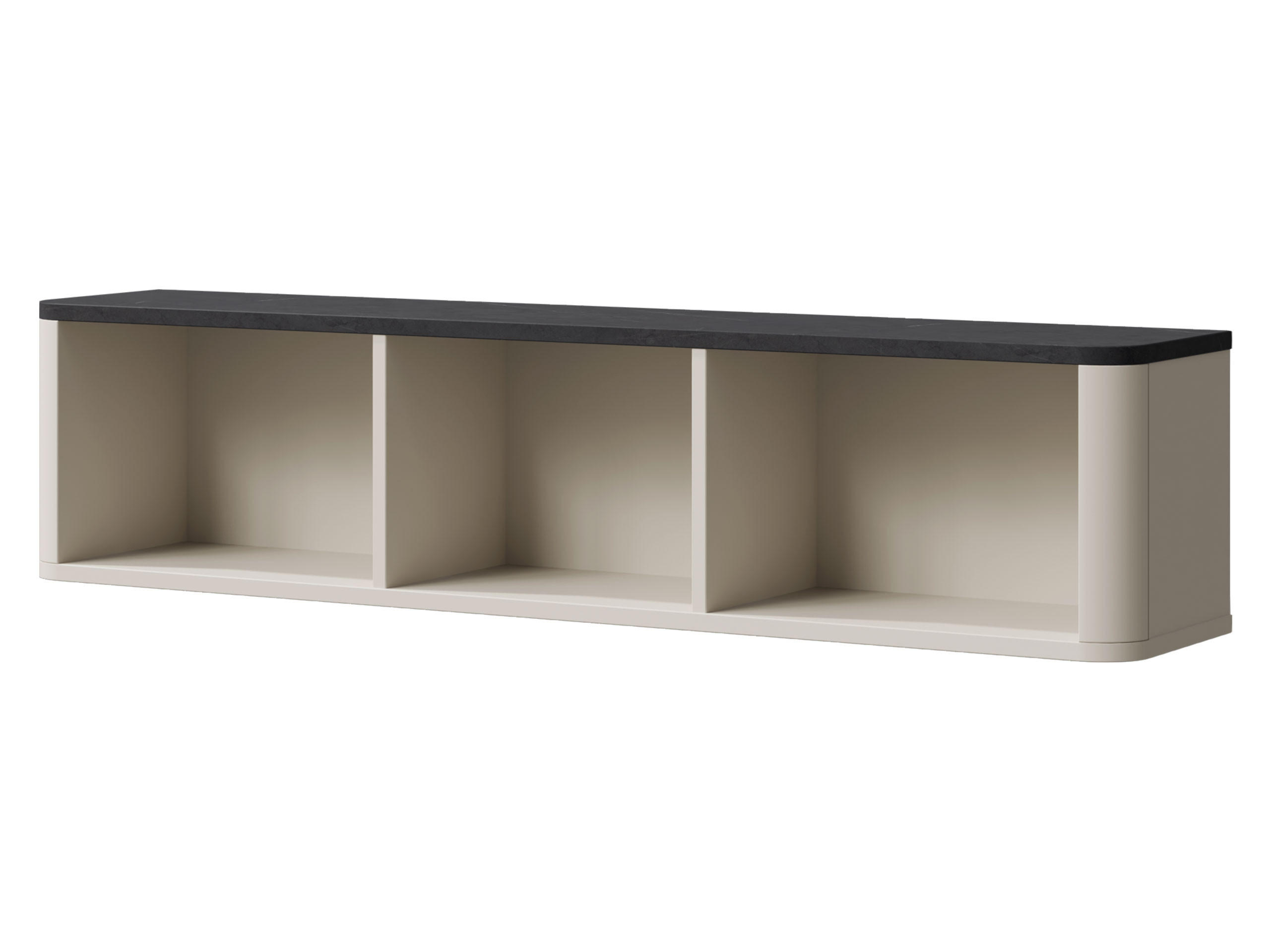 Mirjan24 Wandregal Kaschmir, Grau 130x30x25 cm
