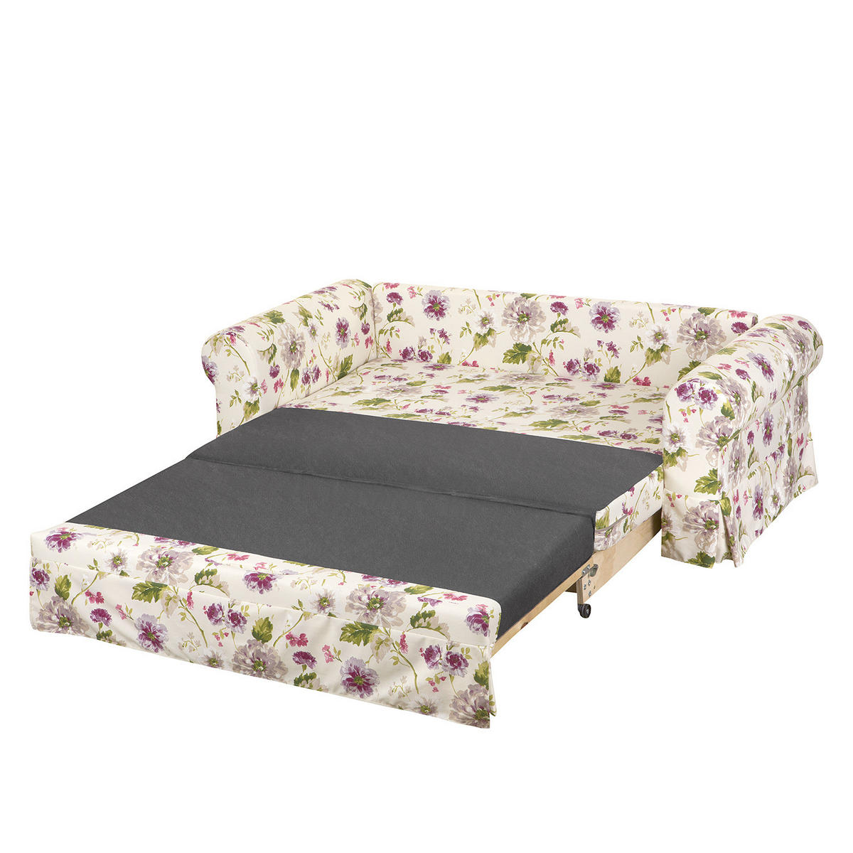 SCHLAFSOFA mit Husse - Brombeere/Creme, Textil (205/90/90cm) - home24