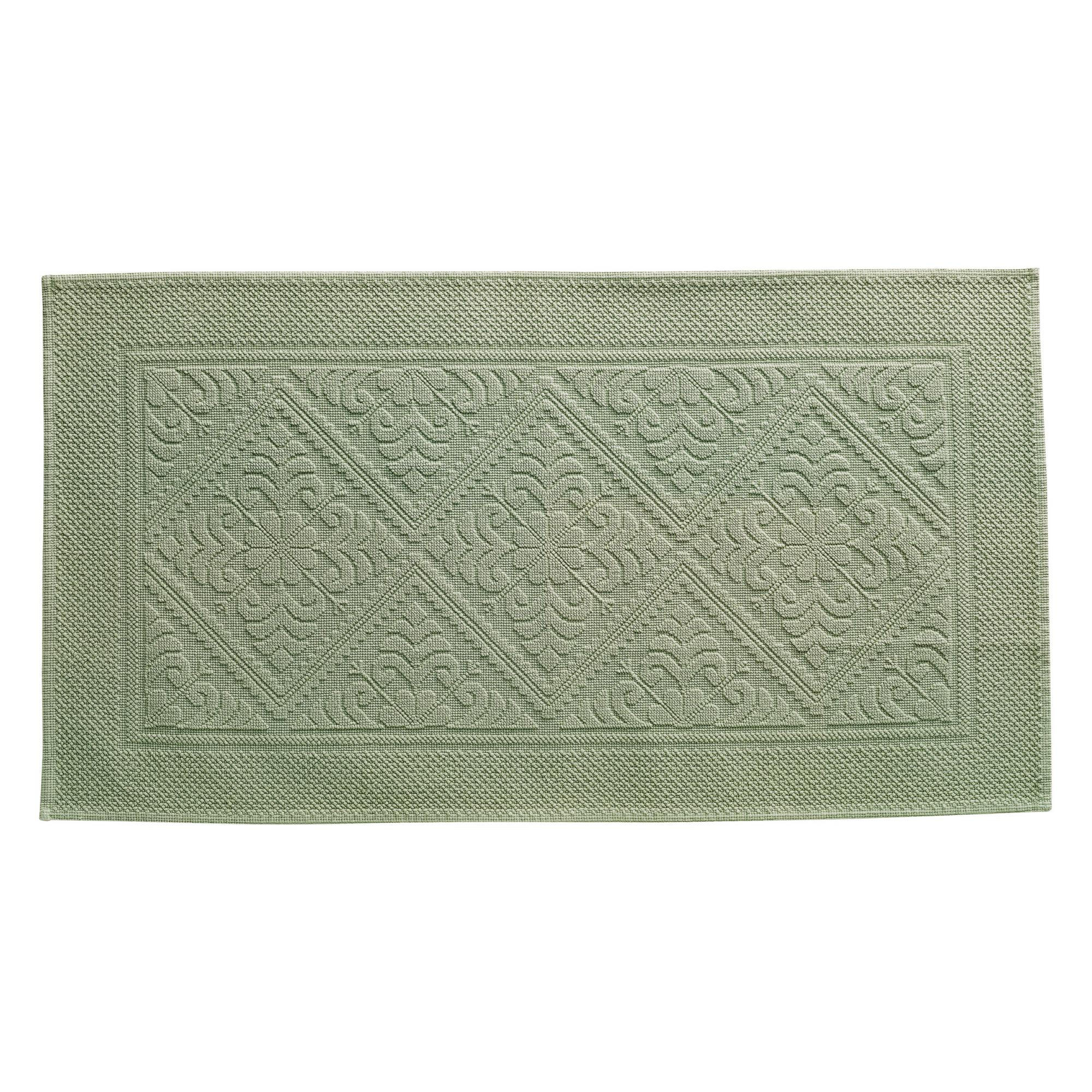 BADVORLEGER Enzo tindgrün 54 x 110 cm - Grün, Textil (54/110cm) - Vivaraise