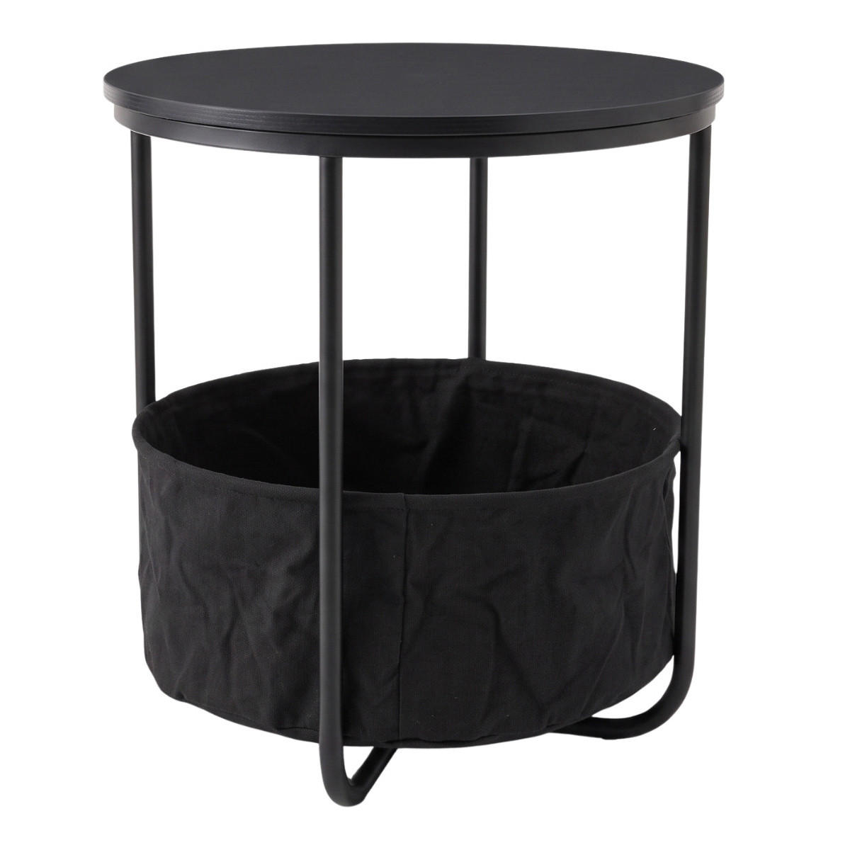Scena Living Beistelltisch Schwarz 45x50x45 cm
