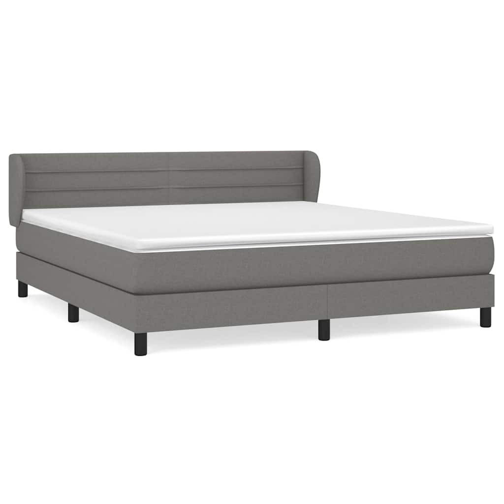 BOXSPRINGBETT 180/200 Cm Grau Gewebe - Grau, Textil (183/203cm) - vidaXL