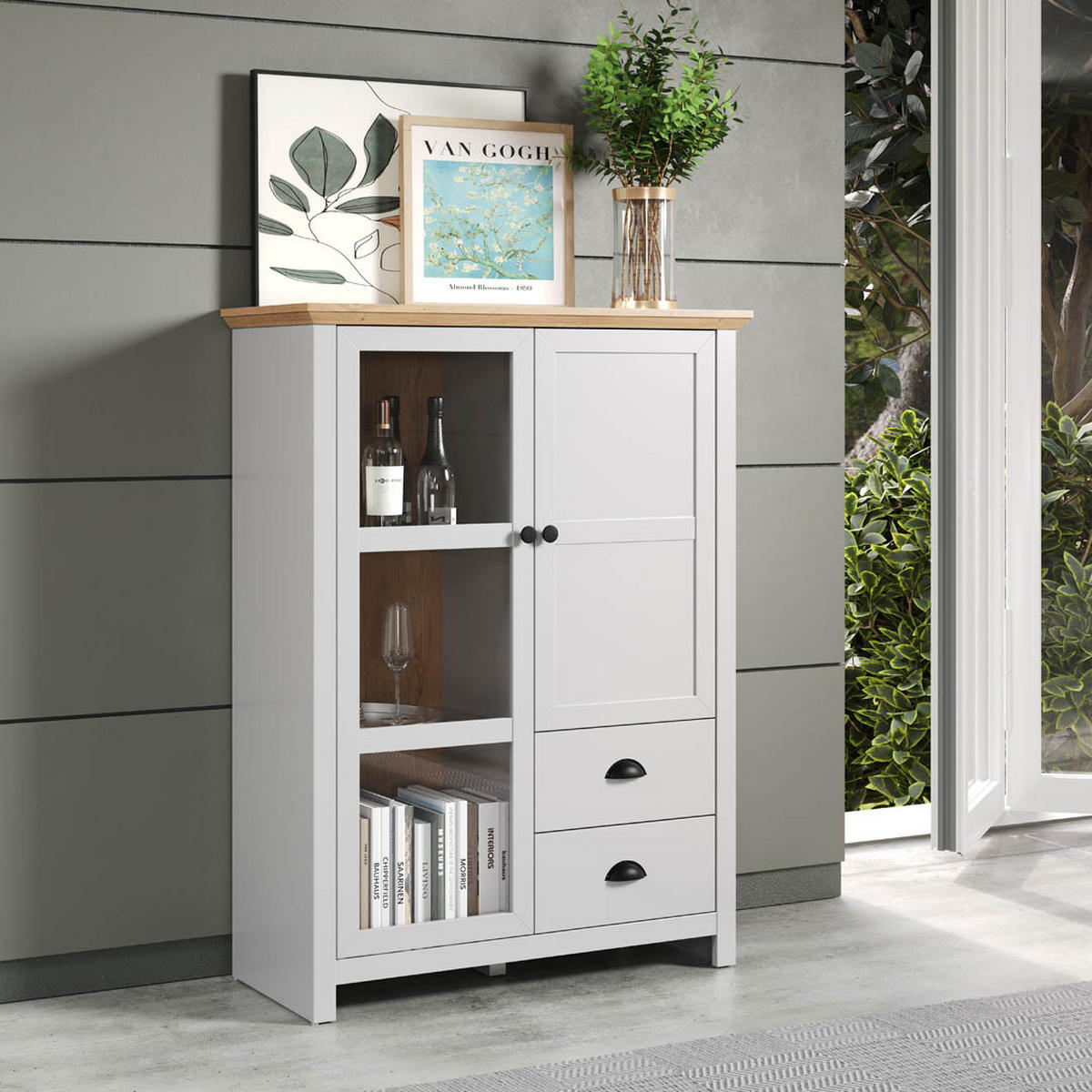 HIGHBOARD Landside Grau - Grau, Holzwerkstoff (97/130/41cm) - ebuy24