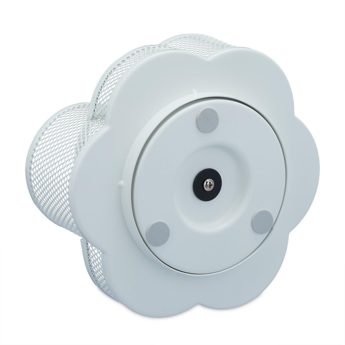 STIFTEHALTER - Weiß, Metall (17/16/10.5cm) - Relaxdays