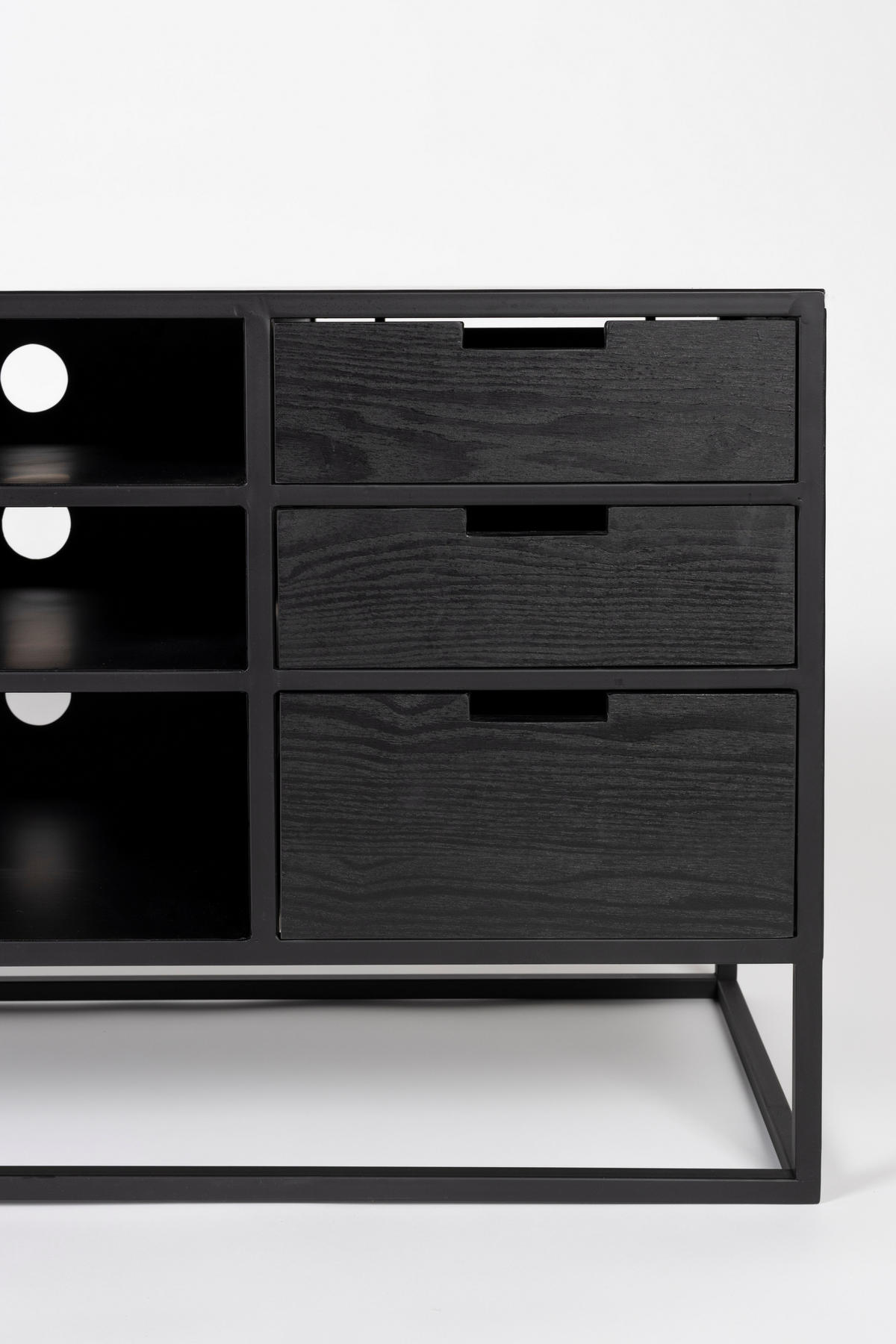 BEISTELLTISCH Lilly - Schwarz - 150/38/55 cm - Schwarz, Holz (150/38/55cm)
