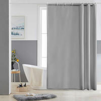 DUSCHVORHANG Grau 150 x 180 cm - Grau, Textil (150/180cm)