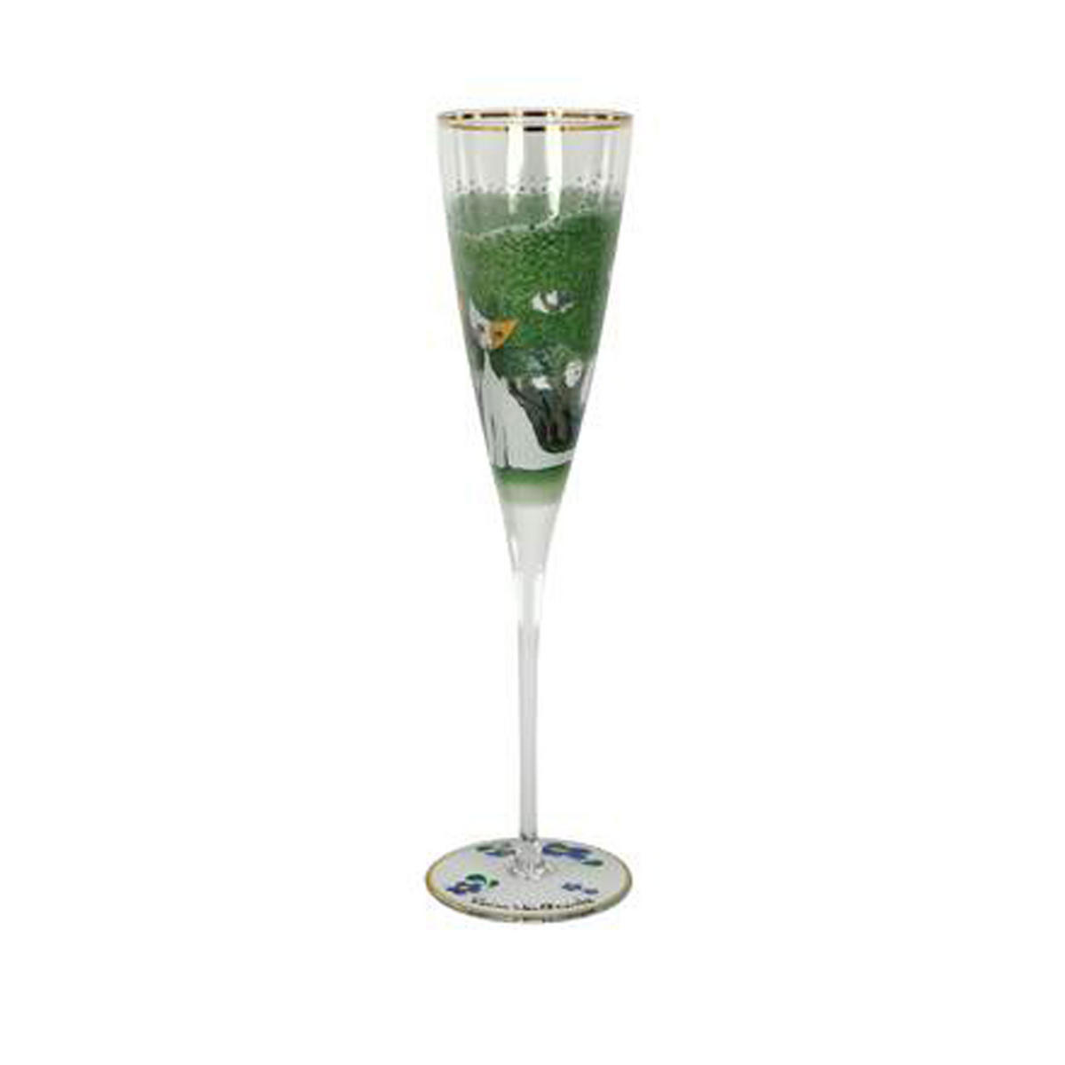 SEKTGLAS Rosina Wachtmeister - Una passeggiata nel verde, Champagnerglas, Sekt, Glas - Multicolor, Glas (0.15L) - Goebel