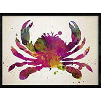 POSTER Krabbe Aquarell A4 Rahmenlos - Klar, Papier (29.7/5/21cm) - Nacnic