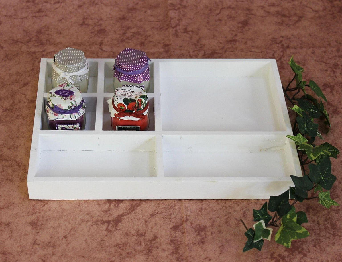 SETZKASTEN Weiß 32 cm aus Holz - Weiß, Holz (32/3/23cm) - DanDiBo