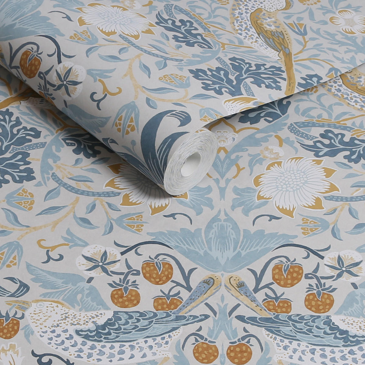 VLIESTAPETE Erdbeerdieb Soft Blue - Blau, Papier/Kunststoff (52/1000cm) - Graham & Brown