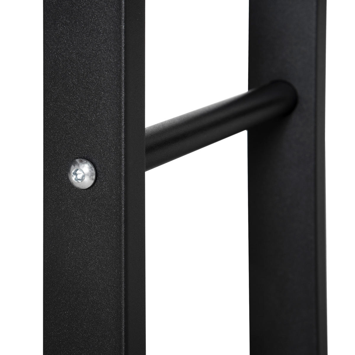 KAMINHOLZREGAL, Stahl, Schwarz, 40L x 25B x 100H cm - Schwarz, Metall (25/100/40cm) - HOMCOM