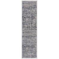 TEPPICH Abstrakt-Design, mit Glanzeffekt LYDE, Blau 80x300 cm - Blau, Textil (80/300cm) - KADIMA DESIGN