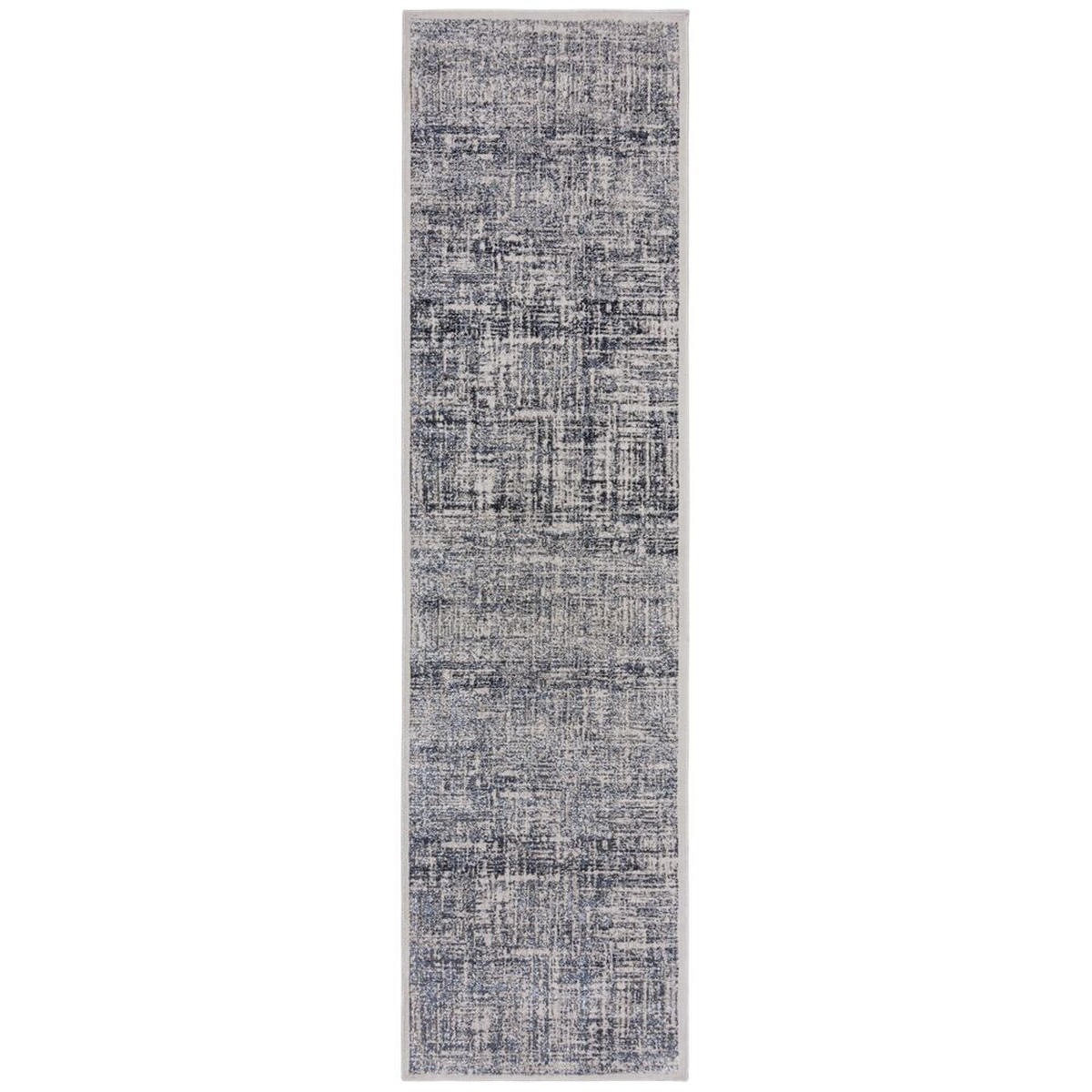 TEPPICH Abstrakt-Design, mit Glanzeffekt LYDE, Blau 80x300 cm - Blau, Textil (80/300cm) - KADIMA DESIGN