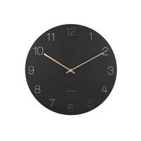 WANDUHR Charmn Ø40 cm - Schwarz, Metall (40/40/3.5cm) - Karlsson